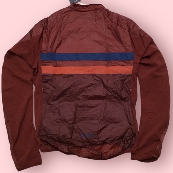 Rapha Mens Brevet Insulated HI VIZ Winter Jacket (Red Brick) - Picture 5 of 9